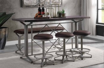 Evangeline Counter Height Table 5Pc Set 73900 by Acme [AMDS-73900 Evangeline]