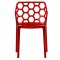 Dynamic Set of 4 Dining Chairs DC19TR in Red by LeisureMod