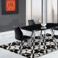 D2320 Dining Table by Global w/Black Glass Top & Options