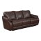 Milton Place Power Motion Sofa Set in Brown Leather Gel