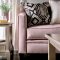 Campana Sofa SM2682 in Pink Velvet-like Fabric w/Options