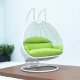 Wicker Hanging Double Egg Swing Chair ESCW-57LG by LeisureMod