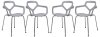 Carney Set of 4 Dining Chairs CC21LGR in Light Gray - LeisureMod