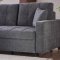 Mocca Sectional Sofa in Selma Gray Fabric by Bellona