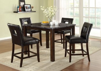 CM3317PT Seaford II 5Pc Counter Height Dining Set in Dark Walnut [FADS-CM3317PT Seaford II]