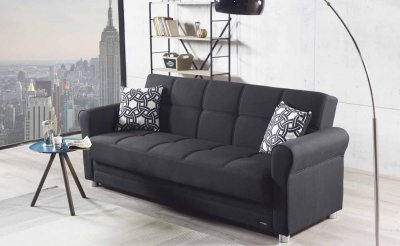 Divano Sofa Bed Convertible Choice of Color Fabric by Mobista