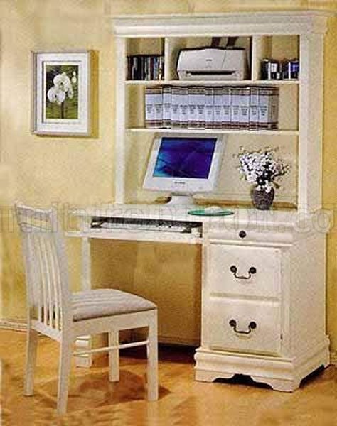 Cream Antique Louis Philippe Youth Working Desk W Hutch