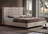 20760 Mallalai Upholstered Bed in Beige Microfiber by Acme