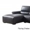 S275 Power Motion Sectional Sofa in Black Leather Beverly Hills