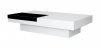 Tiffany Rectangular Coffee Table White & Black by Whiteline