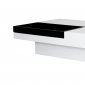 Tiffany Rectangular Coffee Table White & Black by Whiteline