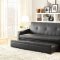 Marcelo Lounger 4838 in Black Bi-cast Vinyl by Homelegance