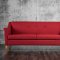 Mallory SM8812 Sofa in Red Fabric