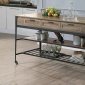 Macaria Kitchen Island AC00402 in Rustic Oak by Acme