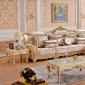 Lorenzo 695 Sectional Fabric Sofa in Golden & Multi Tones