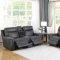 Wixom Power Sofa 603514PP in Charcoal by Coaster w/Options