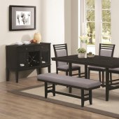 104921 Lasalle 5Pc Dining Set Dark Merlot by Coaster w/Options