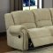 9708CN Quinn Motion Sofa in Beige Chenille Fabric by Homelegance