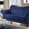 Iberis Sofa & Loveseat Set 53405 in Navy Blue Velvet by Acme