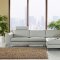 Angela Sectional Sofa in Gray Leather by Whiteline