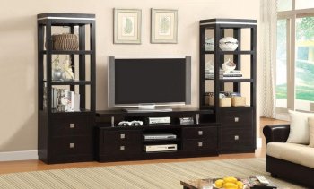 CM5815 Tolland TV Console in Black w/Optional Pier Cabinets [FATV-CM5815-TV Tolland]