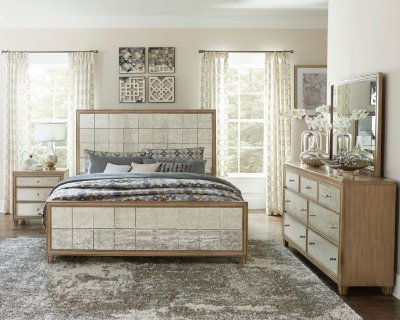 Kalette Bedroom 1721 in Oak & Mirror by Homelegance w/Options