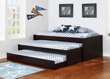 Aaron 405034 Triple Daybed in Cappuccino by Coaster [CRKB-405034 Aaron]