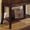 Distressed Natural Wood Dining Furniture W/Diamond Pattern & Bar