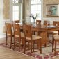 Light Cherry Finish Modern 5Pc Counter Dining Set w/Options