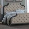 Lindley Bedroom Set 1947 in Gray & Beige Fabric by Homelegance