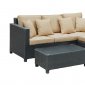 Urban Patio Sofa 3Pc Set in Brown/Tan by Modway