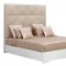 Ariel Bed w/High Leather Headboard by VIG