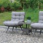 Glendive Outdoor Patio 3Pc Set CM-OT2133 in Gray