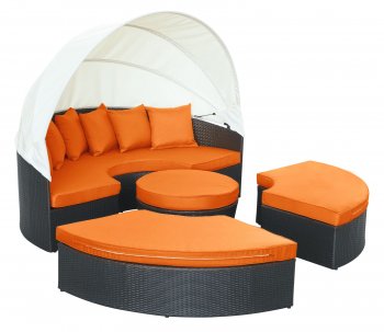 Quest Canopy Outdoor Patio Daybed Set Choice of Color by Modway [MWOUT-Quest]