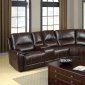 Keystone Motion Sectional Sofa CM6559 in Bonded Leather Match