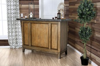 Buchanan Bar Table CM-BT8342 in Light Walnut & Celestite [FADS-CM-BT8342 Buchanan]