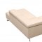Baxter Sectional Sofa in Beige Full Leather by Beverly Hills
