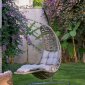 Fiona Relax Outdoor Hanging Lounge Chair in Cream by Bellona