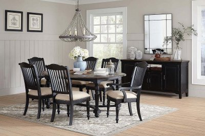 Simpson Oval Dining Table 105190 in Vintage Black by Coaster