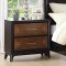 F9368Q 5Pc Bedroom Set in Black Leatherette by Poundex w/Options