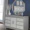 Kylie Bedroom Set 5Pc in Silver by Global w/Options