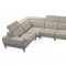 Mercer Sectional Sofa - Smoke Taupe Gray Leather - Beverly Hills