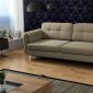 Manhattan Sofa Bed in Gray Fabric by Skyler Design