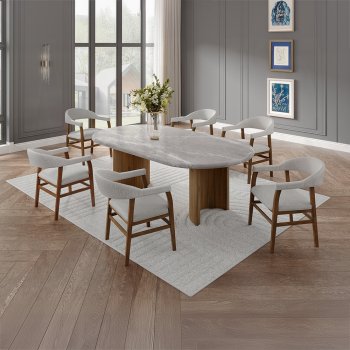 Darcy Dining Table DN03095 Marble Top by Acme w/Optional Chairs [AMDS-DN03095 Darcy]