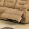 Beige Easy Rider Plush Fabric Modern Reclining Sectional Sofa