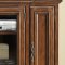 Cognac Finish Contemporary Tall TV Stand w/Storages