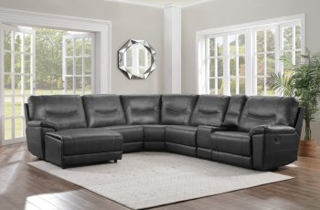 Columbus Motion Sectional Sofa 8490GRY-6LCRR by Homelegance [HESS-8490GRY-6LCRR Columbus]