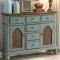 Telissa Console Table 90290 in Antique Blue & Oak by Acme