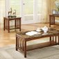 701570 3Pc Coffee Table Set by Coaster w/Marble-Like Top