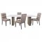 Carla Dining Table 106651 White Marble Top by Coaster w/Options